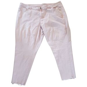 Lane Bryant Soft Pink Ankle Jeans